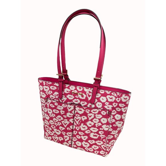 Michael Kors Handbags - Michael Kors red women’s  leather handbag purse clutch medium new SKU 4424